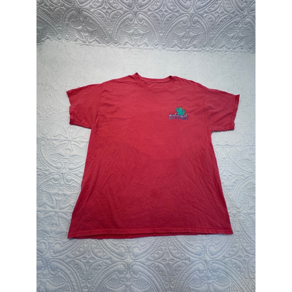 Girlie Girl Originals Psalm 46:5 Cactus Graphicโ T-Shirt Red Large